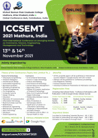 First International Conference on Emerging trends on Commerce, Science, Engineering, Management and Technology ICCSEMT 2021 Online International Conference Poster